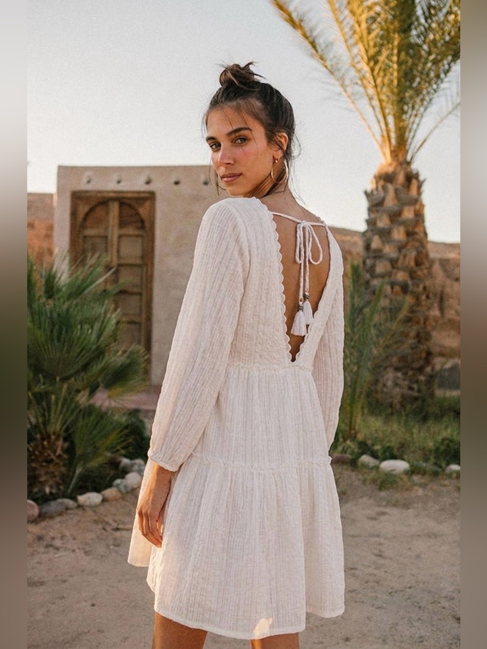 Boho Babydoll Dress - Picture 3 of 8